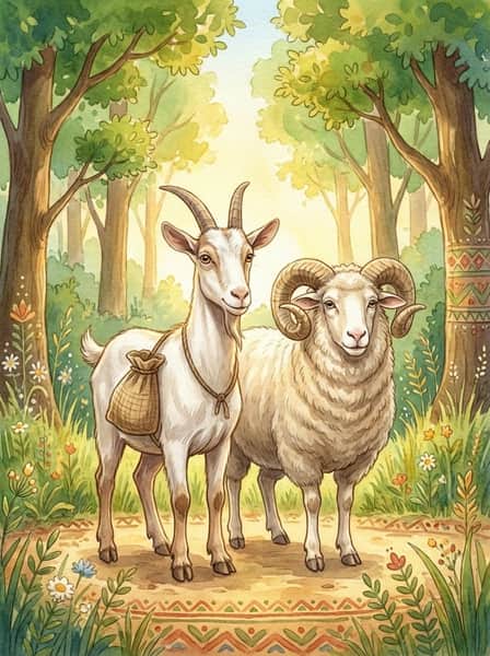 Обкладинка казки «Цап та баран»