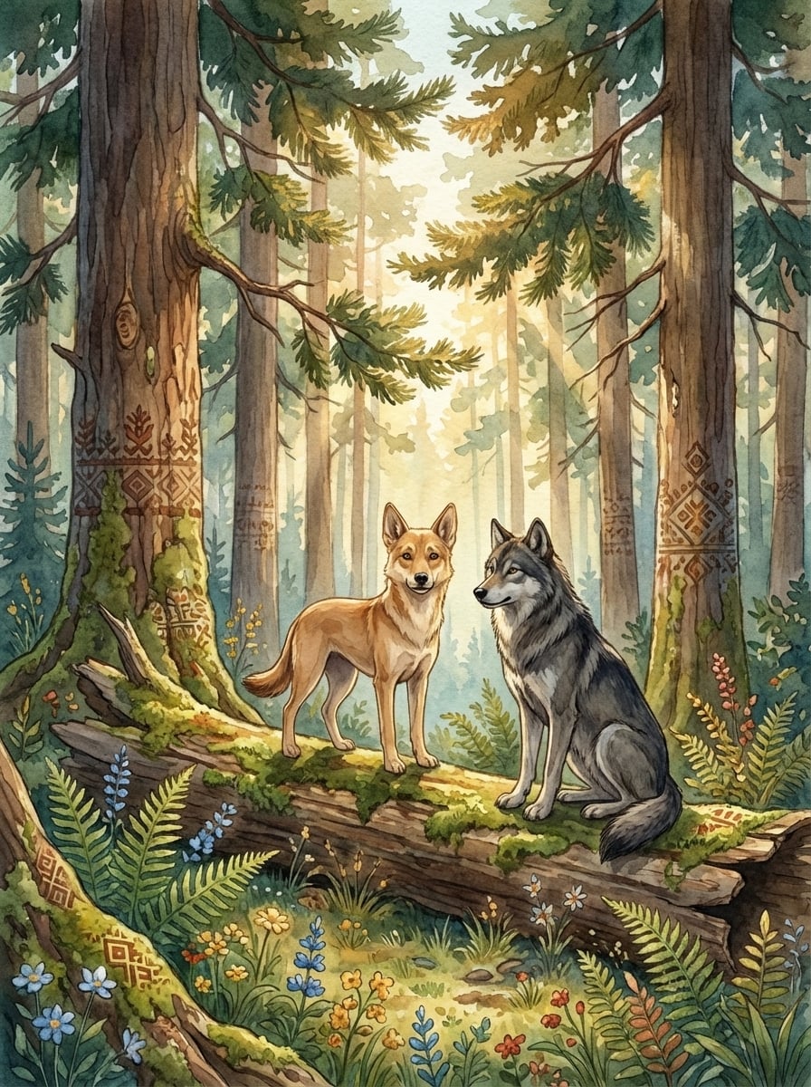 Обкладинка казки «Як собака знайшов собі господаря»