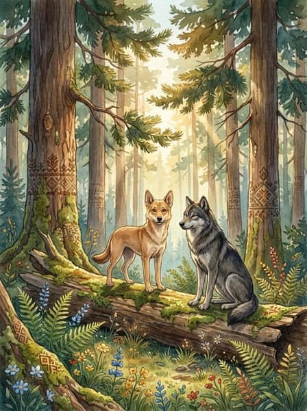 Обкладинка казки «Як собака знайшов собі господаря»