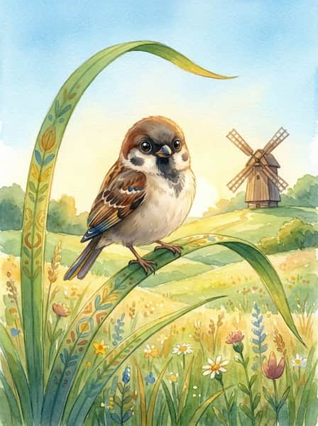 Обкладинка казки «Казка про билинку і горобця»