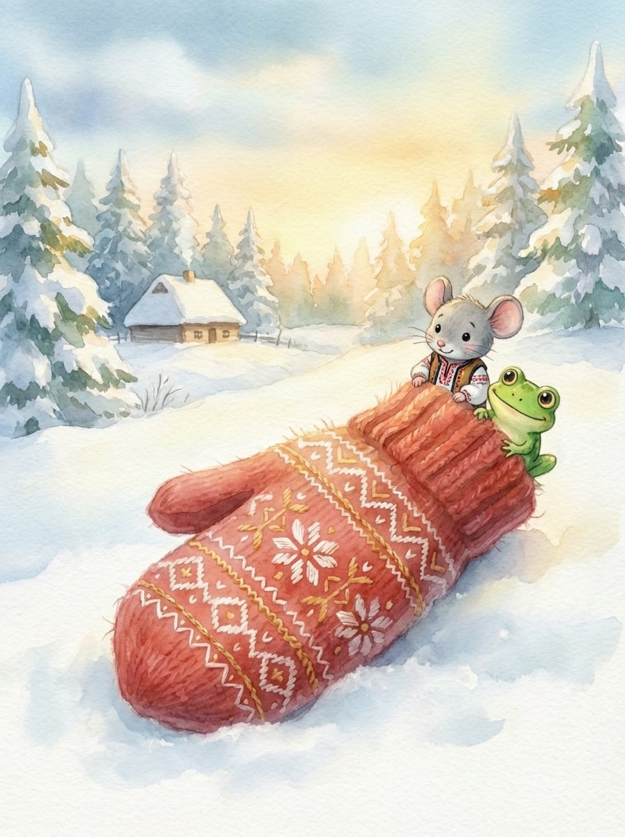 Обкладинка казки «Рукавичка»